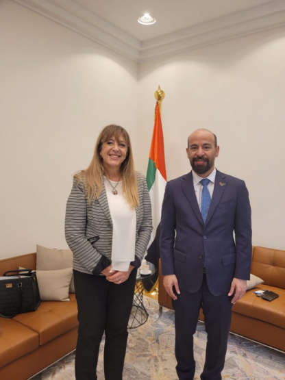 En Buenos Aires, Giménez se reunió con el embajador de Emiratos Árabes Unidos