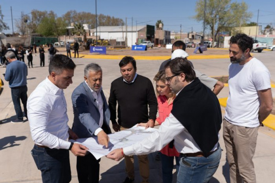 Cornejo recorrió la obra integral de recuperación y ordenamiento que unirá Guaymallén con Las Heras